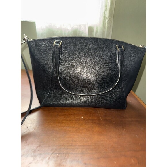 Kate Spade Monica Pebbled Leather Crossbody Bag Purse Black WKR00258 - MSRP $279 - Picture 3 of 10